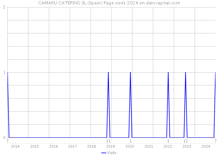 CAMARU CATERING SL (Spain) Page visits 2024 