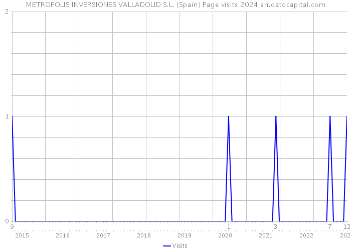METROPOLIS INVERSIONES VALLADOLID S.L. (Spain) Page visits 2024 