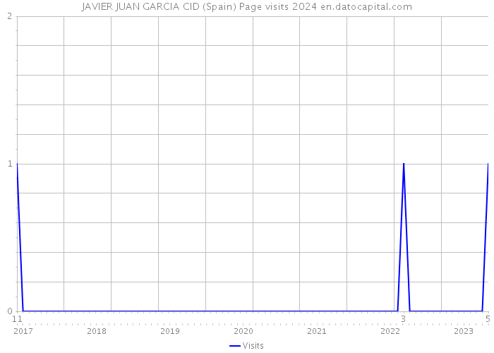 JAVIER JUAN GARCIA CID (Spain) Page visits 2024 