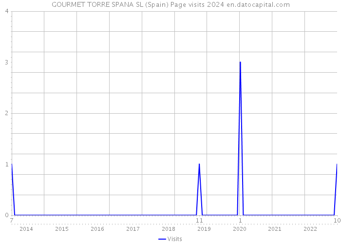 GOURMET TORRE SPANA SL (Spain) Page visits 2024 