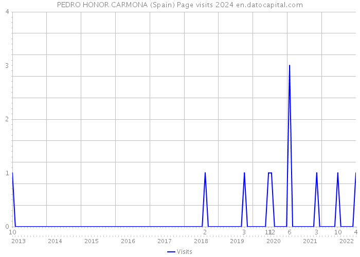 PEDRO HONOR CARMONA (Spain) Page visits 2024 