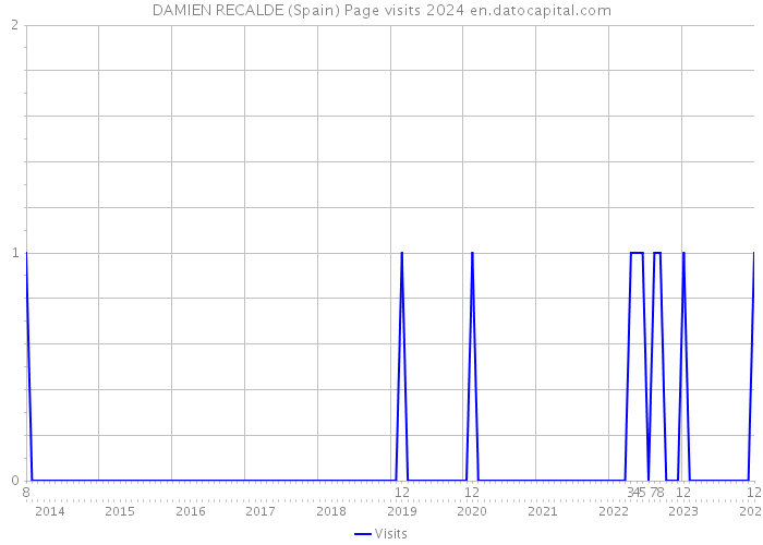 DAMIEN RECALDE (Spain) Page visits 2024 