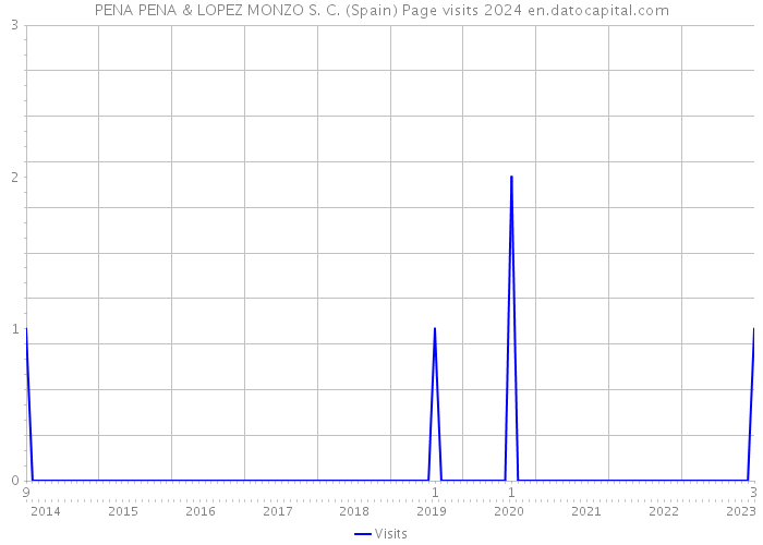 PENA PENA & LOPEZ MONZO S. C. (Spain) Page visits 2024 