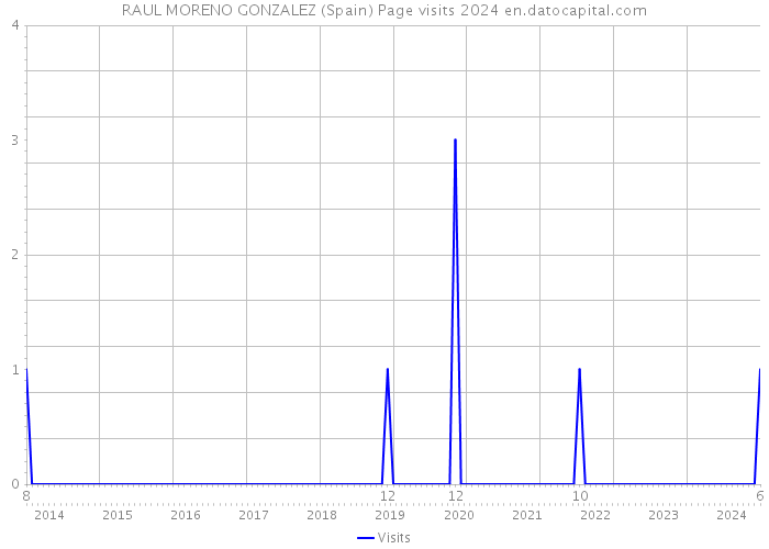 RAUL MORENO GONZALEZ (Spain) Page visits 2024 