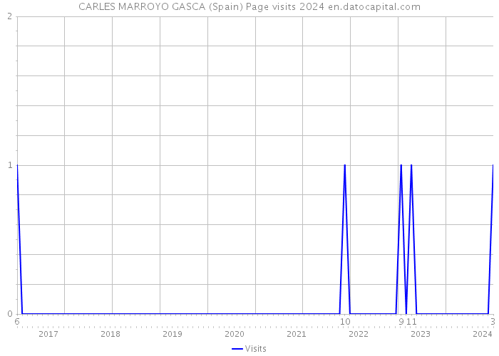 CARLES MARROYO GASCA (Spain) Page visits 2024 