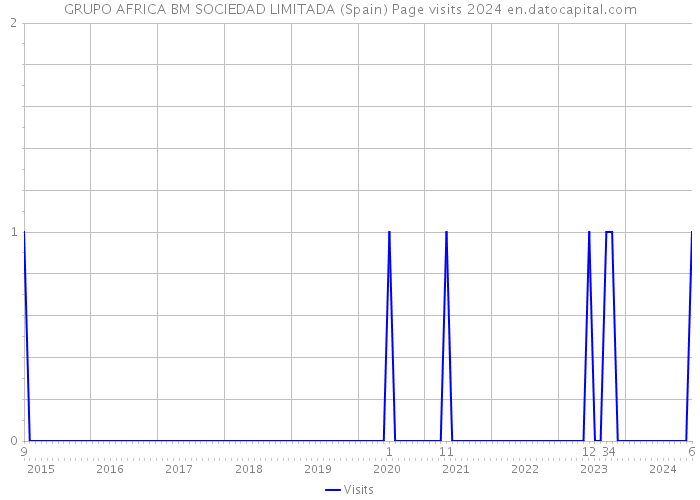 GRUPO AFRICA BM SOCIEDAD LIMITADA (Spain) Page visits 2024 