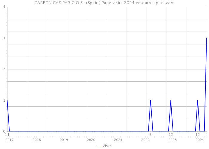 CARBONICAS PARICIO SL (Spain) Page visits 2024 