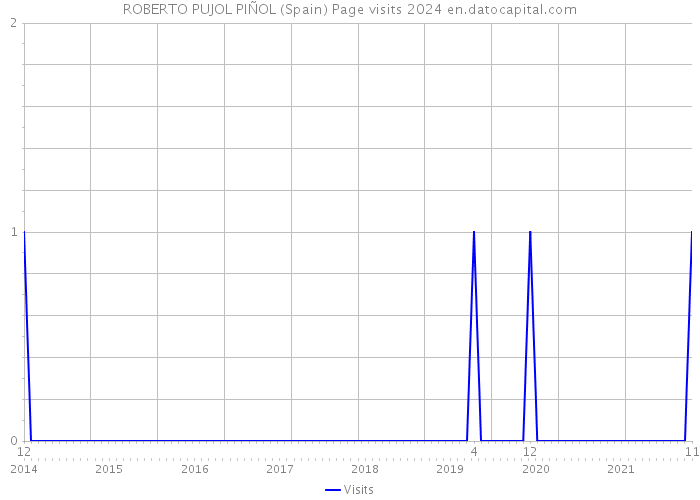 ROBERTO PUJOL PIÑOL (Spain) Page visits 2024 