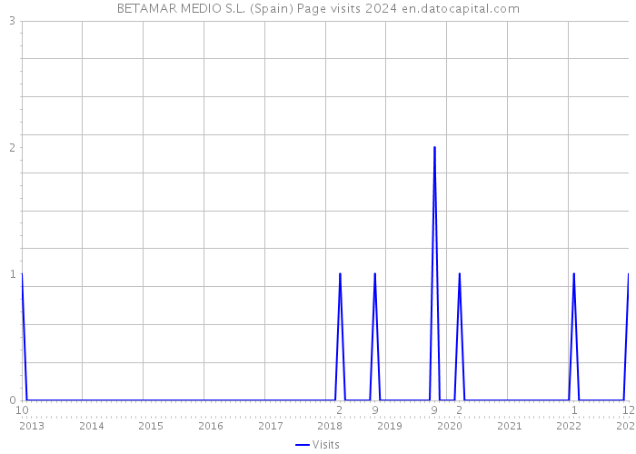 BETAMAR MEDIO S.L. (Spain) Page visits 2024 