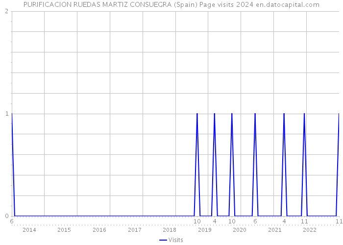 PURIFICACION RUEDAS MARTIZ CONSUEGRA (Spain) Page visits 2024 