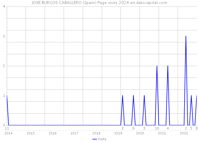 JOSE BURGOS CABALLERO (Spain) Page visits 2024 