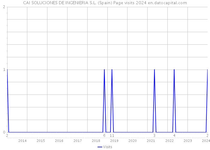 CAI SOLUCIONES DE INGENIERIA S.L. (Spain) Page visits 2024 