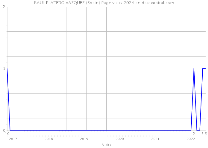 RAUL PLATERO VAZQUEZ (Spain) Page visits 2024 