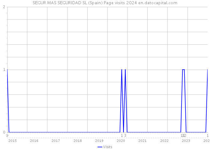 SEGUR MAS SEGURIDAD SL (Spain) Page visits 2024 