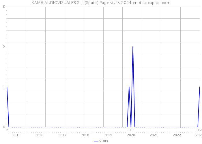 KAM8 AUDIOVISUALES SLL (Spain) Page visits 2024 