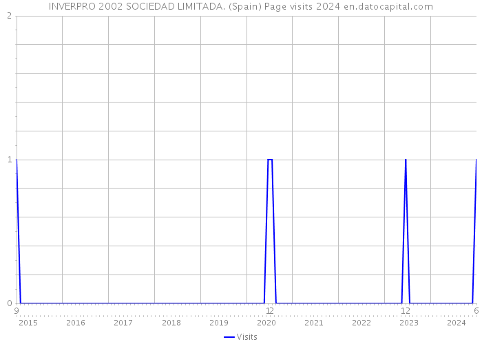 INVERPRO 2002 SOCIEDAD LIMITADA. (Spain) Page visits 2024 