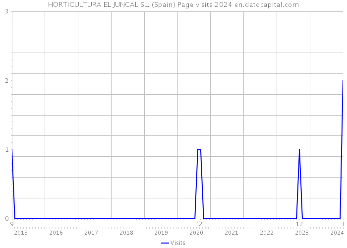 HORTICULTURA EL JUNCAL SL. (Spain) Page visits 2024 