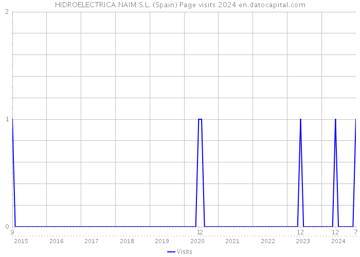 HIDROELECTRICA NAIM S.L. (Spain) Page visits 2024 