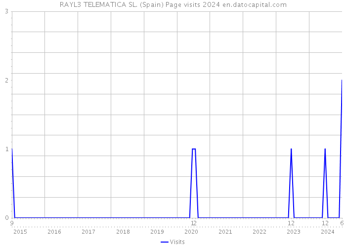 RAYL3 TELEMATICA SL. (Spain) Page visits 2024 