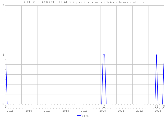 DUPLEX ESPACIO CULTURAL SL (Spain) Page visits 2024 