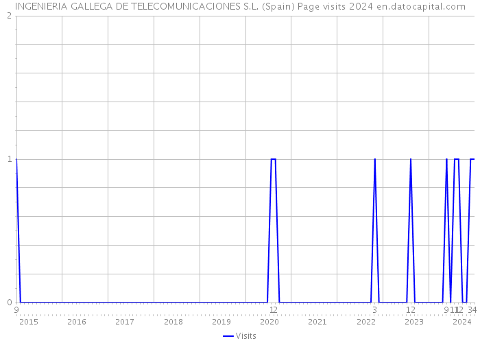 INGENIERIA GALLEGA DE TELECOMUNICACIONES S.L. (Spain) Page visits 2024 