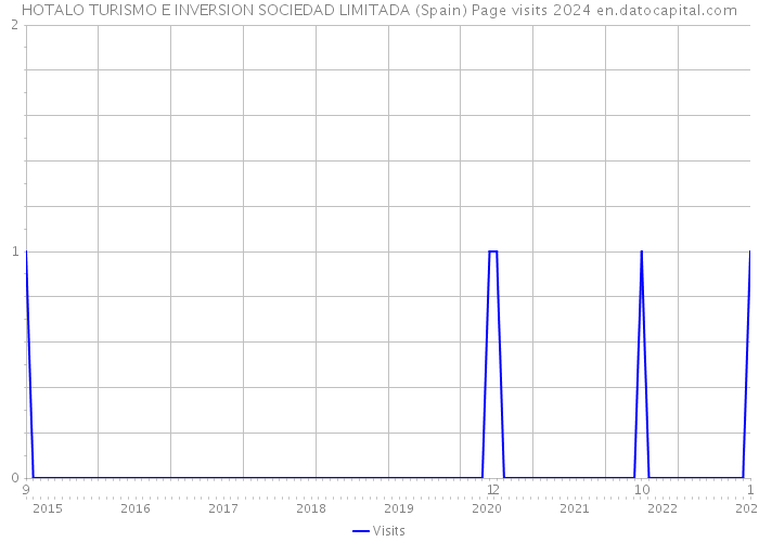 HOTALO TURISMO E INVERSION SOCIEDAD LIMITADA (Spain) Page visits 2024 