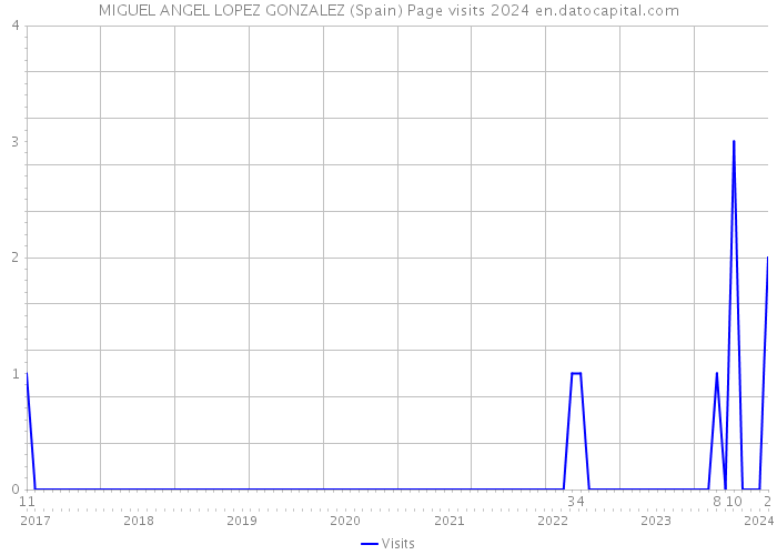 MIGUEL ANGEL LOPEZ GONZALEZ (Spain) Page visits 2024 