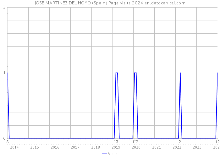 JOSE MARTINEZ DEL HOYO (Spain) Page visits 2024 