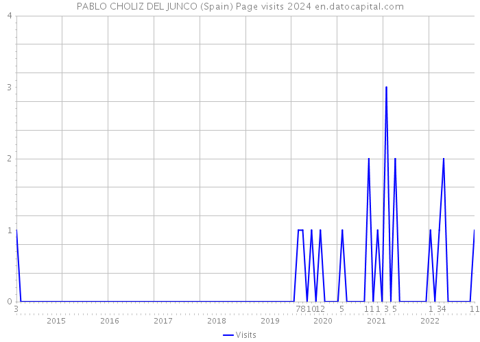 PABLO CHOLIZ DEL JUNCO (Spain) Page visits 2024 