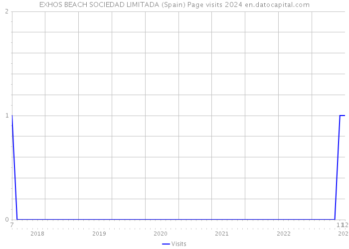 EXHOS BEACH SOCIEDAD LIMITADA (Spain) Page visits 2024 
