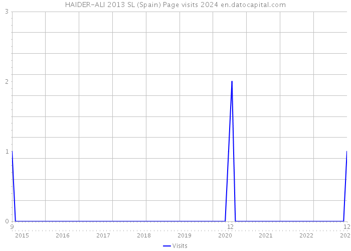 HAIDER-ALI 2013 SL (Spain) Page visits 2024 