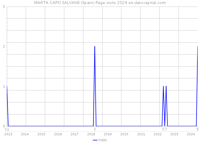 MARTA CAPO SALVANS (Spain) Page visits 2024 