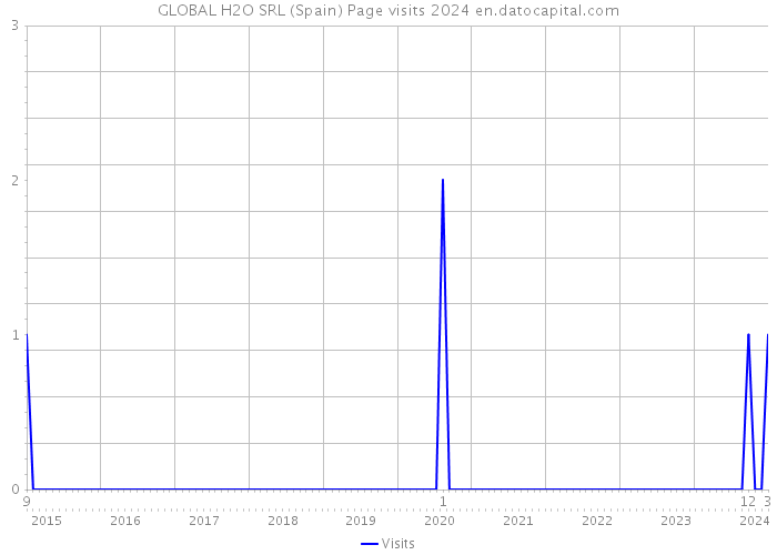 GLOBAL H2O SRL (Spain) Page visits 2024 