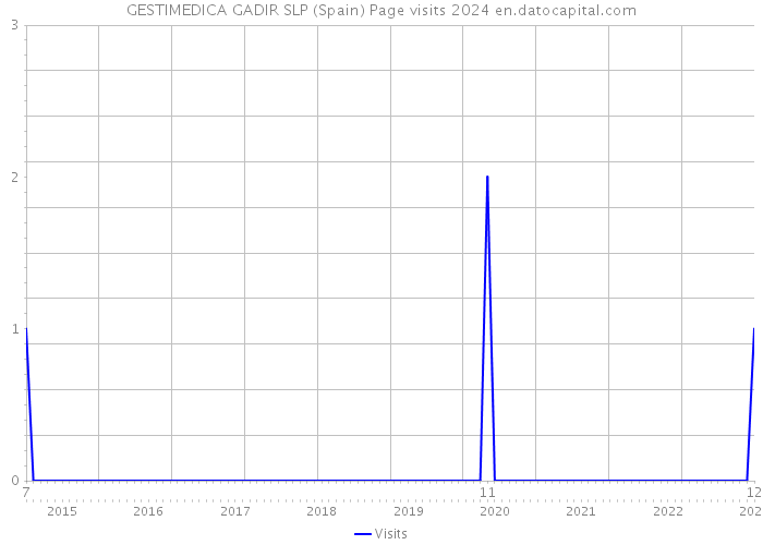 GESTIMEDICA GADIR SLP (Spain) Page visits 2024 