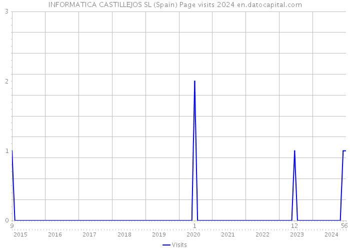 INFORMATICA CASTILLEJOS SL (Spain) Page visits 2024 