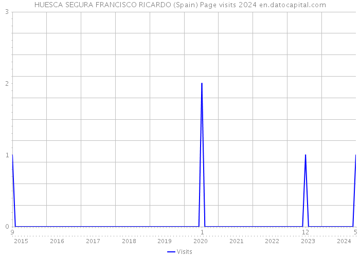 HUESCA SEGURA FRANCISCO RICARDO (Spain) Page visits 2024 