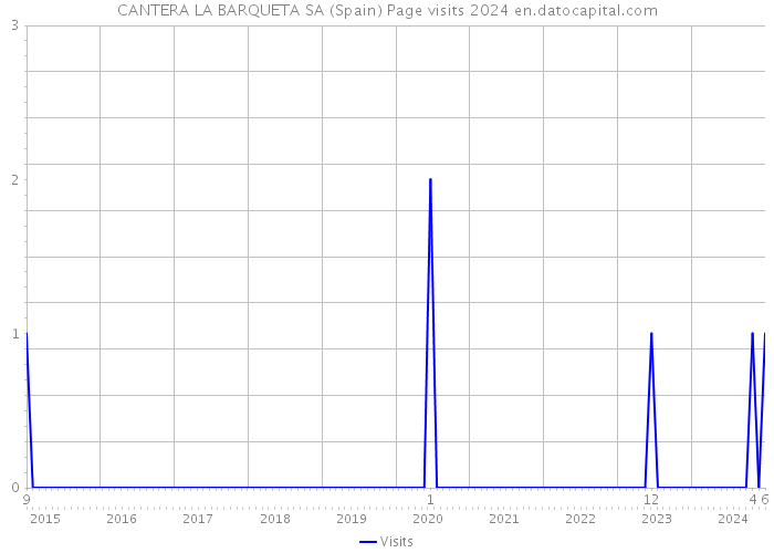 CANTERA LA BARQUETA SA (Spain) Page visits 2024 