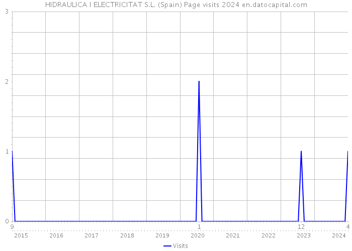 HIDRAULICA I ELECTRICITAT S.L. (Spain) Page visits 2024 