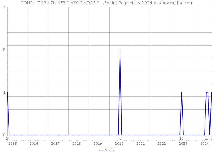CONSULTORA ZUIKER Y ASOCIADOS SL (Spain) Page visits 2024 