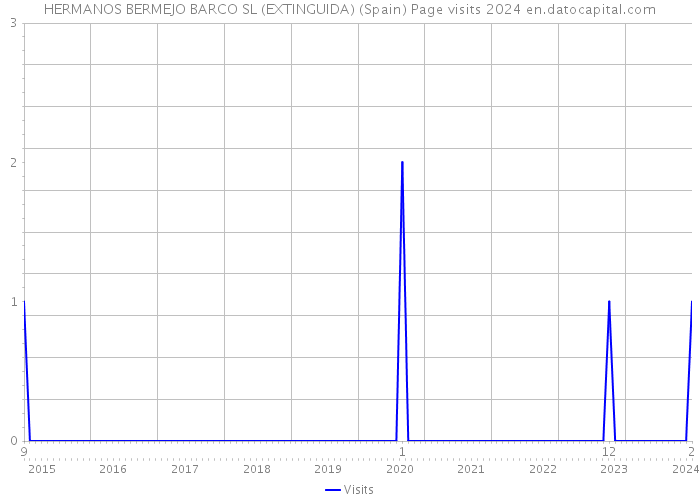 HERMANOS BERMEJO BARCO SL (EXTINGUIDA) (Spain) Page visits 2024 