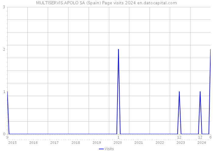 MULTISERVIS APOLO SA (Spain) Page visits 2024 