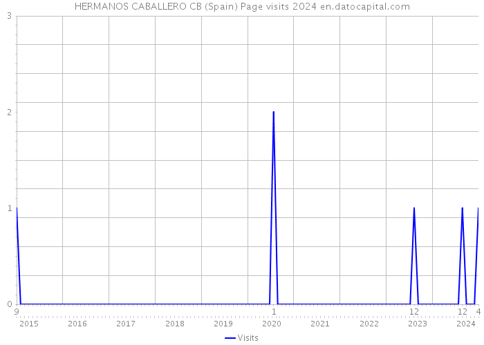 HERMANOS CABALLERO CB (Spain) Page visits 2024 