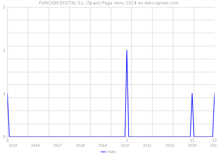 FUNCION DIGITAL S.L. (Spain) Page visits 2024 
