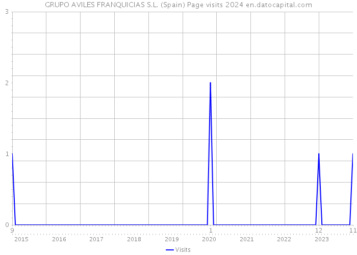 GRUPO AVILES FRANQUICIAS S.L. (Spain) Page visits 2024 