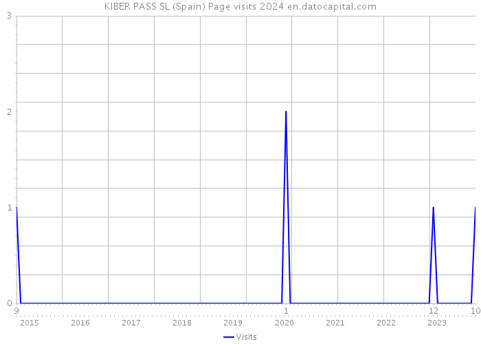KIBER PASS SL (Spain) Page visits 2024 