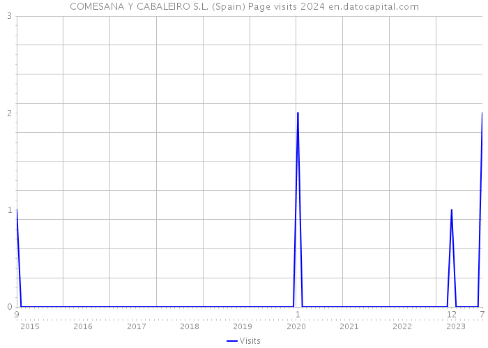 COMESANA Y CABALEIRO S.L. (Spain) Page visits 2024 