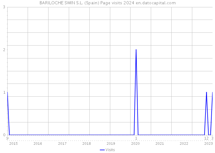 BARILOCHE SWIN S.L. (Spain) Page visits 2024 