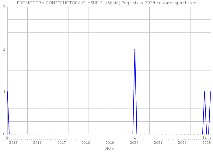 PROMOTORA CONSTRUCTORA OLASUR SL (Spain) Page visits 2024 