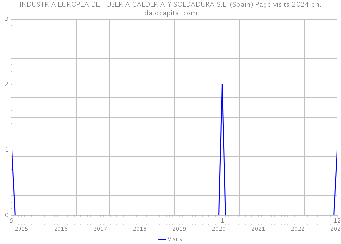 INDUSTRIA EUROPEA DE TUBERIA CALDERIA Y SOLDADURA S.L. (Spain) Page visits 2024 