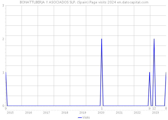 BONATTI,BERJA Y ASOCIADOS SLP. (Spain) Page visits 2024 